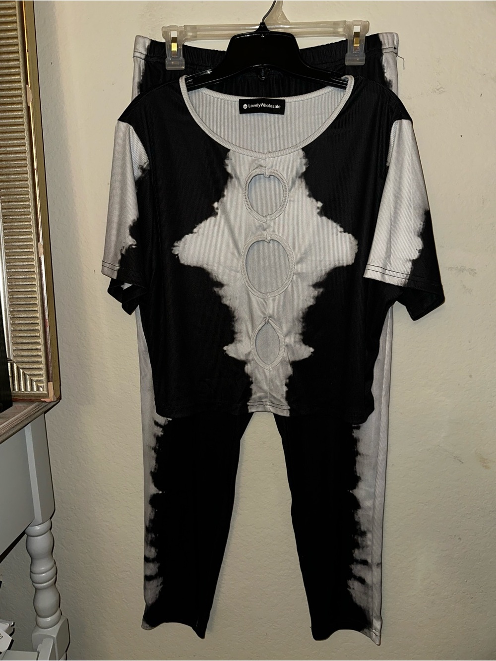 Plus size tie dye two piece set size 2X